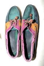 SEBAGO Docksides Leder Segelschuhe Deckschuhe mehrfarbig 9 40