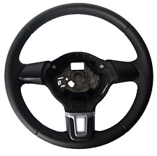 VW Polo V 6R 6C 2009- 2014 Leder Lenkrad schwarze  Naht neu beziehen 6R0419091E