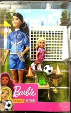 Barbie Fußballtrainerin Spielset Puppe Set Fußballtor Fußballspielerin Fußball