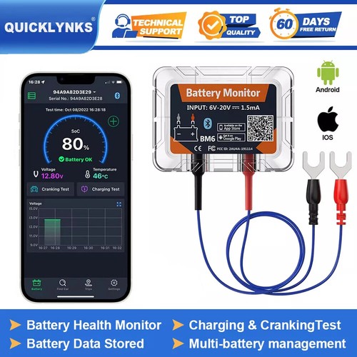 Bm6 12v batterietester monitor - 12v,