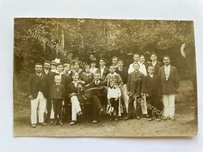 orig. Foto AK Altenhain Chemnitz um 1910 Musik Instrument Triangel Akkordeon