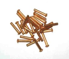 KUPFERNIETEN Ø 2 3 4 5 6 mm 12-25 mm DIN660 Halbrundkopf Kupfer Nieten Vollniet