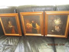 3 Gemälde Rembrandt Kopie