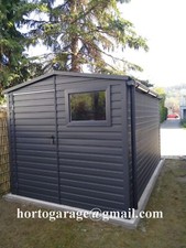 2,5x2,5 GEÄRETESCHUPPEN Blechgarage Gartenhütte Versteck Deutsche Statik Laube