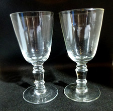 2 antike Biedermeier Weingläser  Original aus der Zeit um 1850