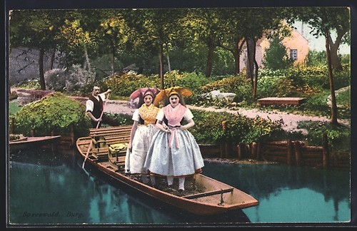 Spreewald junge mädchen - ak,