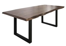 Baumkantentisch dunkel Akazie