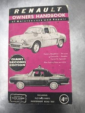 Renault Caravelle Werkstatthandbuch Renault Dauphine  Gordini 4CV Oltimer 60er