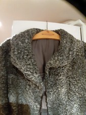 stahlgraue Persianer-Jacke