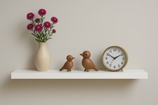 Wandregal 90x20x3 cm Weiß