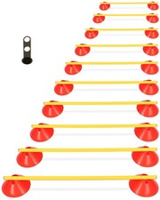 Mini Hürden Cavaletti Agility 10er Set rote Mulden mit Stangen 100 cm