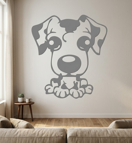Wandtattoo hund süß comic - hund,