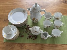 Rosenthal Classic Rose Sanssouci weiß Goldrose mit Goldrand, 11-teilig