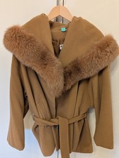 Luxuriöser Capemantel Angora Kaschmir Fuchspelz Antonette NP 1400 €