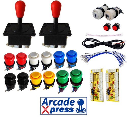 American red arcade joysticks - arcade,