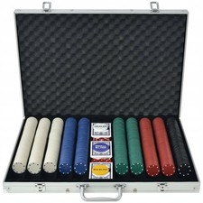 Poker Set 1000 Chips Aluminium