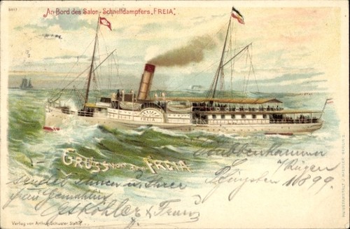 Litho salon schnelldampfer - litho, salon-schnelldampfer