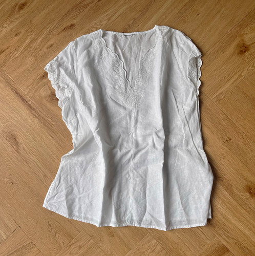 Damen bluse weiß - damen, leinen