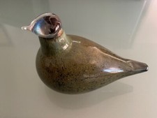 Bird Oiva Toikka Nuutajävi Glasvogel makellos sign. O. Toikka Nuutajärvi 1. Wahl