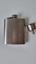Leopold Vienna Flachmann mit Trichter aus Edelstahl 8 OZ / 237 ml, Silber.