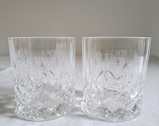 2 elegante Jim Beam Whiskey Kristallglas Gläser Tumbler Urban bar M18 Eichstrich