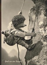 Mecki Nr. 79 Bergsteiger Edelweiss Rucksack Flasc