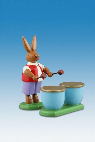 Osterhase hase mit kesselpauke - osterhase,