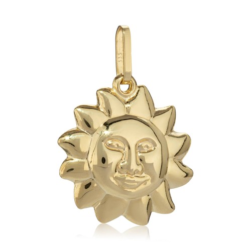 Kettenanhänger sonne 333 gelb - sonne,
