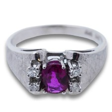 Ring diamant rubin - 585, gold