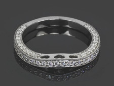 950 Platinum Damen Ehering 1.00 Karat Rund Schliff Kunstdiamanten Grown Diamant