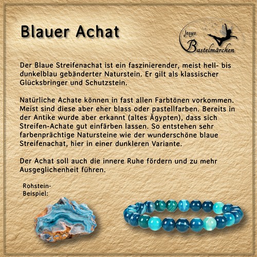 Naturstein armband blauer - naturstein,