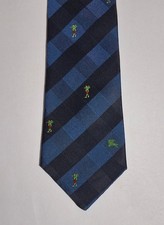 BURBERRYS' Vintage Krawatte 90er Jahre, Made in England, 100% Seide, cm. 143 x 8 