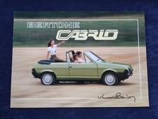 FIAT Bertone Cabrio Prospekt