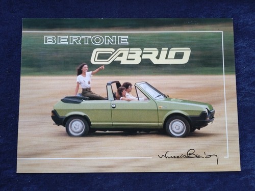 Fiat bertone cabrio - bertone, prospekt
