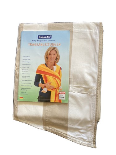 Baby tragetuch hoppediz beige - tragetuch,