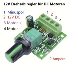 12V / 2A DC Motor Drehzahlregler Entwickler Board Elektronisches Bauteil
