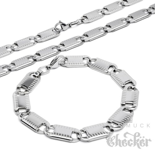 Plattenkette set halskette - plattenkette,