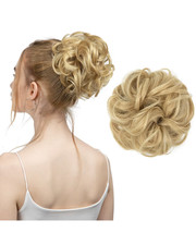 Haarteil: Messy Bun Scrunchie Haargummi Zopf Haarknoten Dutt Zopfgummi Haarband