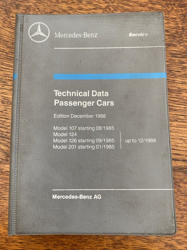 Mercedes technisches datenbuch - mercedes,