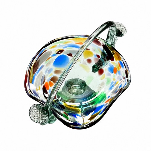 Murano glasschale henkelkorb - glasschale,