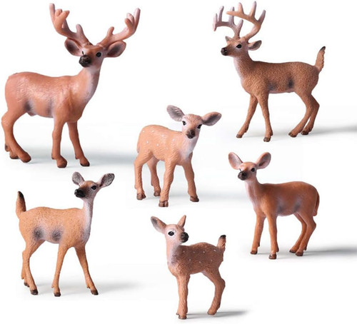 6pcs deer figuren ornamente - 6pcs,