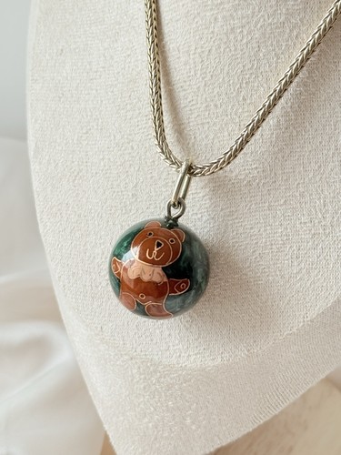 Vintage cloisonne klangkugel - vintage,