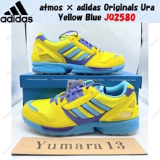 atmos × adidas Originals ZX8000 Ura Gelb Blau JQ2580 Herren Gr.