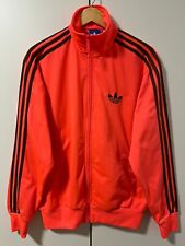 ADIDAS FIREBIRD TT Tracktop Jacke Lachs Orange Braun Weiß Gr. M Retro Vintage