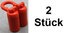 2x LEGO 3838 Minifigur Zubehör Sauerstofftank Sauerstoffflasche Rot