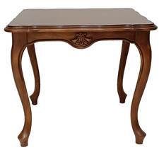 Vintage Beistelltisch Chippendale Vollholz H/L/B: 43,5 x 50x50 cm