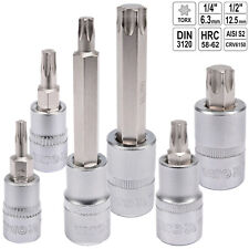 Biteinsatz Steckschlüssel Stecknuss Einsatz 1/4" 1/2" Torx T-Profil Nuss Bits