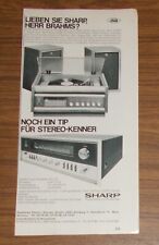 Seltene Werbung vintage SHARP