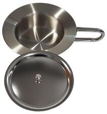 Bettpfanne, Stechbecken, Stechpfanne, Toilettentopf, Nachttopf, aus Edelstahl