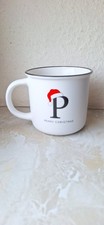 Weihnachtstasse Tasse - MERRY CHRISTMAS P - Keramik - Emaille-Optik - sehr gut